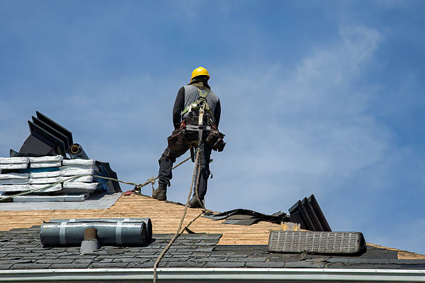 Professional Roof Replacement technician working in Bowerston, OH